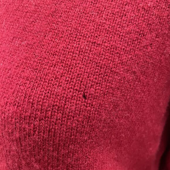 Ralph Lauren 100% Lambswool Red Tight Knit Sweater Women's‎ Size Small - Picture 5 of 9